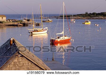 Maine, Corea, ME, Scenic harbor of the fishing village of Corea. View Large Photo Image Stock Photo - Maine, Corea, ME, Scenic harbor of the fishing village of Corea.. Fotosearch