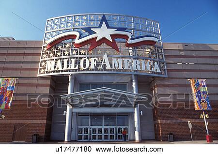 Stock Image -  Mall of America, Minneapolis, MN, Minnesota, Entrance to the Mall of America, the largest combined retail and entertainment center in the USA, in Bloomington.. Fotosearch
