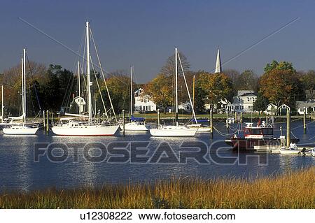marina, Wickford, Rhode Island, RI, Marina on Narragansett Bay in Wickford in the fall. View Large Photo Image Stock Image - marina, Wickford, Rhode Island, RI, Marina on Narragansett Bay in Wickford in the fall.. Fotosearch