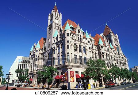 Stock Photo -  Minnesota, St. Paul, MN, Twin Cities, Landmark Center, the arts and cultural center, in downtown Saint Paul. . Fotosearch