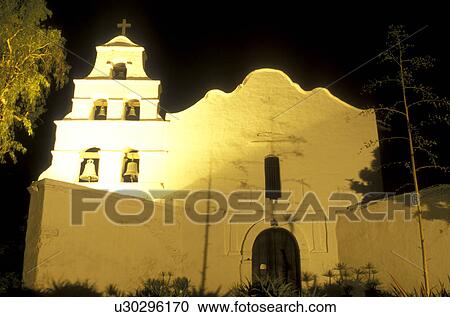mission, church, San Diego, California, CA, Mission Basilica San Diego De Alcala in the evening, the first California Mission, ca. 1769 in San Diego. View Large Photo Image Stock Image - mission, church, San Diego, California, CA, Mission Basilica San Diego De Alcala in the evening, the first California Mission, ca. 1769 in San Diego.. Fotosearch