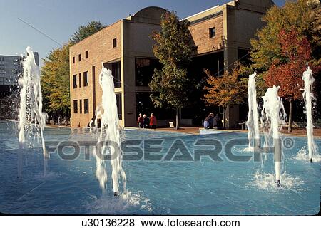 Stock Photo -  MLK, Atlanta, Georgia, GA, Fountain in the Martin Luther King Jr. Center for Non-violent Social Change at the Martin Luther King Jr. National Historic Site.. Fotosearch