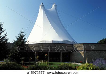 Stock Photo -  MN, Minnesota, Moorhead, Heritage Hjemkomst Interpretive Center. Fotosearch