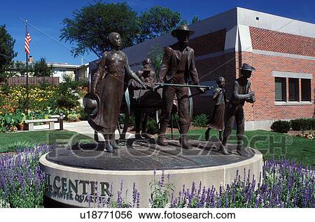 Mormons, Omaha, NE, Nebraska, Statue of the Mormons at the Mormon Trail Center at Historic Winter Quarters and Pioneer Cemetery. View Large Photo Image Stock Photograph - Mormons, Omaha, NE, Nebraska, Statue of the Mormons at the Mormon Trail Center at Historic Winter Quarters and Pioneer Cemetery.. Fotosearch