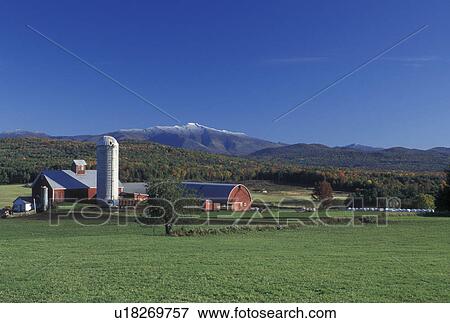 mountain, snow, red barn, Fletcher, VT, Vermont, Mt. Mansfield, Scenic view of the first snow on Mount Mansfield in the fall from Tinker Farm in Fletcher. View Large Photo Image Stock Photo - mountain, snow, red barn, Fletcher, VT, Vermont, Mt. Mansfield, Scenic view of the first snow on Mount Mansfield in the fall from Tinker Farm in Fletcher.. Fotosearch