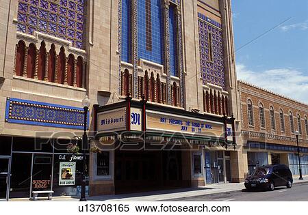 Stock Photography -  movie theater, St. Joseph, MO, Missouri, Missouri Theater a movie palace in St. Joseph. . Fotosearch