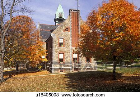Stock Photo -  Mt. Hermon, Massachusetts, MA, Mt. Hermon School in Mount Hermon in the fall.. Fotosearch