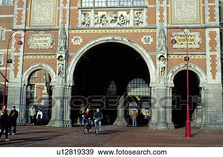 museum, Amsterdam, The Netherlands, Holland, Europe, Entrance to The Rijksmuseum (National Museum) a neo-Gothic style building in the city of Amsterdam. View Large Photo Image Stock Photo - museum, Amsterdam, The Netherlands, Holland, Europe, Entrance to The Rijksmuseum (National Museum) a neo-Gothic style building in the city of Amsterdam.. Fotosearch