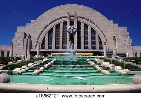 museum, Cincinnati, OH, Ohio, Fountain outside the Cincinnati Museum Center at Union Terminal View Large Photo Image Stock Image - museum, Cincinnati, OH, Ohio, Fountain outside the Cincinnati Museum Center at Union Terminal. Fotosearch