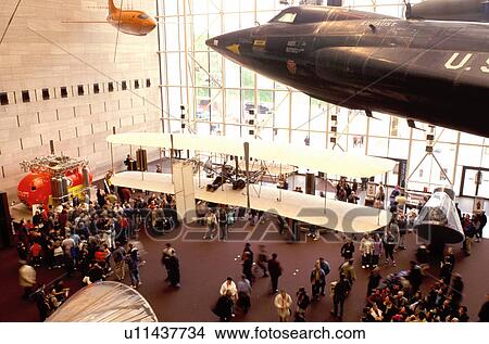 Picture -  National Air and Space Museum, Washington, DC, District of Columbia, Milestone of Flight exhibits at the National Air & Space Museum of the Smithsonian Institution.. Fotosearch