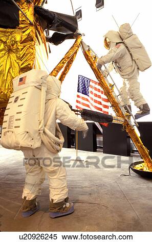Stock Photography -  National Air and Space Museum, astronauts, Washington, DC, District of Columbia, Apollo to the Moon, Skylab at the National Air & Space Museum of the Smithsonian Institution.. Fotosearch
