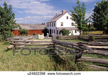Stock Photo -  New Brunswick, NB, Canada, King's Landing Historical Settlement, Hagerman House.. Fotosearch