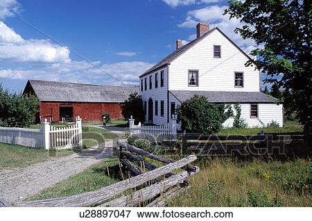 New Brunswick, NB, Canada, King's Landing Historical Settlement, Hagerman House. View Large Photo Image Stock Photo - New Brunswick, NB, Canada, King's Landing Historical Settlement, Hagerman House.. Fotosearch