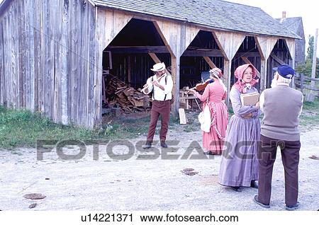 New Brunswick, NB, Canada, Musicians interpreters at the King's Landing Historical Settlement View Large Photo Image Stock Image - New Brunswick, NB, Canada, Musicians interpreters at the King's Landing Historical Settlement . Fotosearch