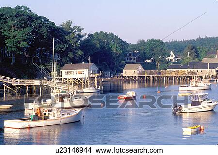New Harbor, Maine, ME, Pemaquid, Fishing boats in New Harbor. View Large Photo Image Picture - New Harbor, Maine, ME, Pemaquid, Fishing boats in New Harbor. . Fotosearch