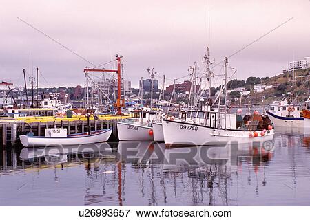 Newfoundland, St. John's, NF, Canada, Fishing harbor in St. John's in the fog. Atlantic Ocean View Large Photo Image Stock Photo - Newfoundland, St. John's, NF, Canada, Fishing harbor in St. John's in the fog. Atlantic Ocean. Fotosearch