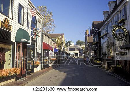Newport, Rhode Island, RI, Shops along the street at Bowen's Wharf in Newport in the autumn. View Large Photo Image Stock Image - Newport, Rhode Island, RI, Shops along the street at Bowen's Wharf in Newport in the autumn.. Fotosearch