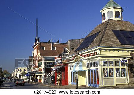 Newport, RI, Rhode Island, Shops along Thames Street in downtown Newport in the autumn. View Large Photo Image Stock Photo - Newport, RI, Rhode Island, Shops along Thames Street in downtown Newport in the autumn.. Fotosearch