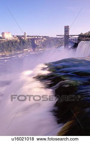 Stock Photo -  Niagara Falls, NY, waterfalls, New York, American Falls . Fotosearch