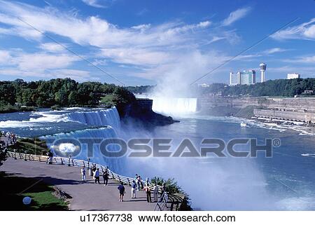 Niagara Falls, NY, waterfalls, New York, American Falls, Prospect Park overlook, Niagara Falls. View Large Photo Image Stock Photo - Niagara Falls, NY, waterfalls, New York, American Falls, Prospect Park overlook, Niagara Falls. . Fotosearch
