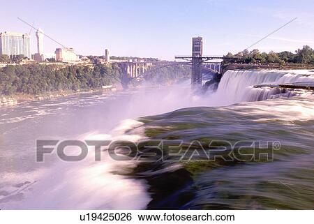 Stock Photograph -  Niagara Falls, NY, waterfalls, New York, American Falls . Fotosearch