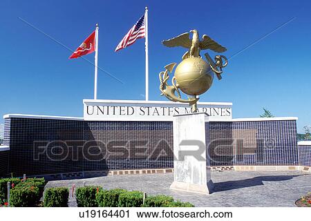 Stock Image -  North Tonawanda, NY, New York, United States Marine Memorial. Fotosearch