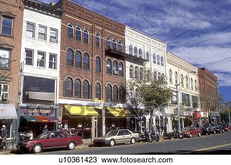 Northampton, Massachusetts, MA, Main Street in downtown Northampton in the autumn. View Large Photo Image Stock Image - Northampton, Massachusetts, MA, Main Street in downtown Northampton in the autumn.. Fotosearch