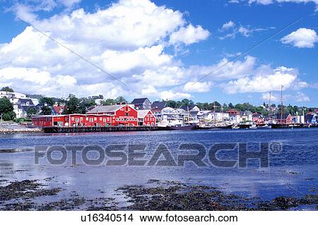 Nova Scotia, NS, Canada, Scenic village of Lunenburg, UNESCO World Heritage Site, on the Atlantic Ocean. View Large Photo Image Picture - Nova Scotia, NS, Canada, Scenic village of Lunenburg, UNESCO World Heritage Site, on the Atlantic Ocean. . Fotosearch