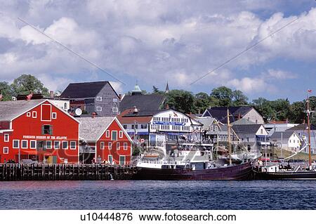 Nova Scotia, NS, lunenburg, Canada, Fisheries Museum of the Atlantic at the scenic village of Lunenburg, UNESCO World Heritage Site, on the Atlantic Ocean. View Large Photo Image Stock Photograph - Nova Scotia, NS, lunenburg, Canada, Fisheries Museum of the Atlantic at the scenic village of Lunenburg, UNESCO World Heritage Site, on the Atlantic Ocean. . Fotosearch