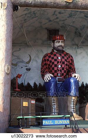 Paul Bunyan, Brainerd, MN, Minnesota, Giant statue of Paul Bunyan sitting on a platform at the Paul Bunyan Amusement Center in Brainerd. View Large Photo Image Stock Image - Paul Bunyan, Brainerd, MN, Minnesota, Giant statue of Paul Bunyan sitting on a platform at the Paul Bunyan Amusement Center in Brainerd.. Fotosearch