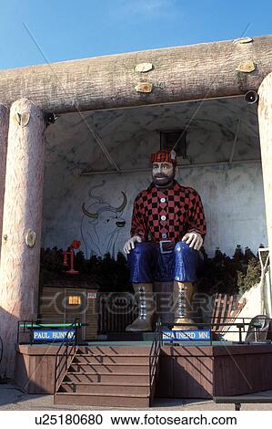 Paul Bunyan, Brainerd, MN, Minnesota, Giant statue of Paul Bunyan sitting on a platform at the Paul Bunyan Amusement Center in Brainerd. View Large Photo Image Stock Image - Paul Bunyan, Brainerd, MN, Minnesota, Giant statue of Paul Bunyan sitting on a platform at the Paul Bunyan Amusement Center in Brainerd.. Fotosearch