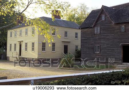 Stock Image -  Portsmouth, NH, New Hampshire, Strawberry Banke Museum in Portsmouth in the autumn.. Fotosearch