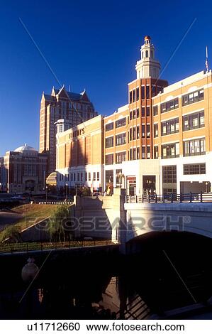 Stock Image -  Providence, Rhode Island, RI, Providence Place Mall in downtown Providence in the autumn.. Fotosearch