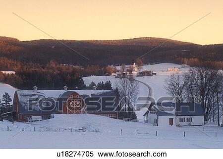 red barn, Vermont, VT, Diamond Heart Farm in East Albany in the winter. View Large Photo Image Stock Photography - red barn, Vermont, VT, Diamond Heart Farm in East Albany in the winter.. Fotosearch
