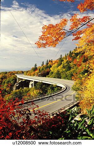 road, North Carolina, NC, Linn Cove Viaduct on the Blue Ridge Parkway in the autumn. View Large Photo Image Stock Image - road, North Carolina, NC, Linn Cove Viaduct on the Blue Ridge Parkway in the autumn.. Fotosearch