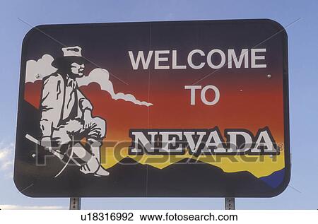 road sign, Nevada, NV, State of Nevada Welcome Sign along Route 373. Welcome to Nevada. View Large Photo Image Stock Image - road sign, Nevada, NV, State of Nevada Welcome Sign along Route 373. Welcome to Nevada.. Fotosearch