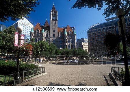 Saint Paul, MN, Minnesota, Twin Cities, Landmark Center, the arts and cultural center, and Rice Park in downtown St. Paul. View Large Photo Image Stock Photo - Saint Paul, MN, Minnesota, Twin Cities, Landmark Center, the arts and cultural center, and Rice Park in downtown St. Paul. . Fotosearch