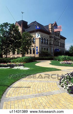 school, Judy Garland, Grand Rapids, MN, Minnesota, Old Central School, Judy Garland's school and Yellow Brick Road in Grand Rapids. View Large Photo Image Stock Photo - school, Judy Garland, Grand Rapids, MN, Minnesota, Old Central School, Judy Garland's school and Yellow Brick Road in Grand Rapids.. Fotosearch