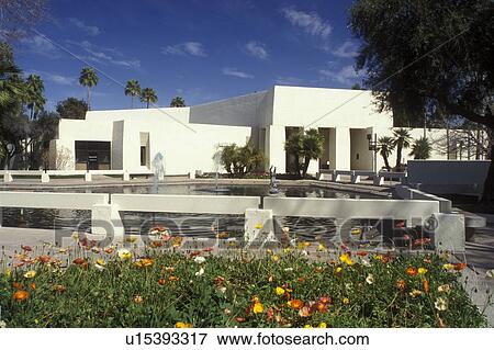 Stock Photo -  Scottsdale, Arizona, AZ, City Hall at Scottsdale Civic Center and Mall in downtown Scottsdale.. Fotosearch