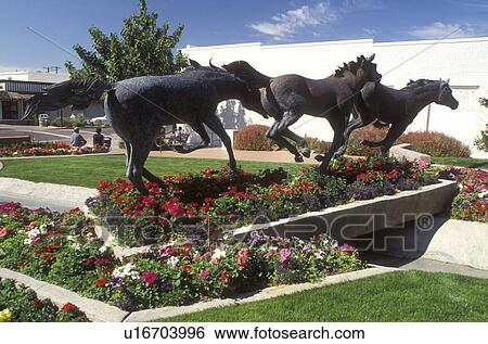 sculpture, Scottsdale, Arizona, AZ, Horse sculpture at Scottsdale Civic Center and Mall in downtown Scottsdale. View Large Photo Image Stock Photograph - sculpture, Scottsdale, Arizona, AZ, Horse sculpture at Scottsdale Civic Center and Mall in downtown Scottsdale.. Fotosearch