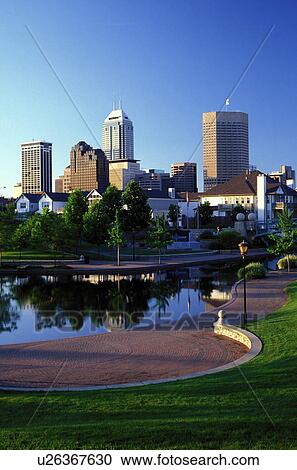 skyline, canal, Indianapolis, IN, Indiana, Downtown skyline of Indianapolis from Historic Central Canal. View Large Photo Image Stock Image - skyline, canal, Indianapolis, IN, Indiana, Downtown skyline of Indianapolis from Historic Central Canal.. Fotosearch