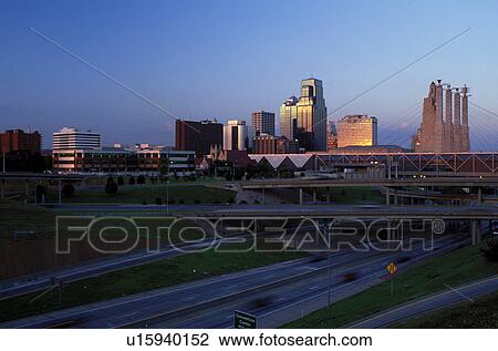skyline, expressway, Kansas City, MO, Missouri, downtown skyline of Kansas City and I-670/I-35. View Large Photo Image Stock Image - skyline, expressway, Kansas City, MO, Missouri, downtown skyline of Kansas City and I-670/I-35.. Fotosearch
