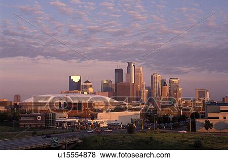 skyline, Metrodome, Minneapolis, MN, Minnesota, Twin Cities, Hubert H. Humphrey Metrodome and downtown skyline of Minneapolis. View Large Photo Image Stock Photo -  skyline, Metrodome, Minneapolis, MN, Minnesota, Twin Cities, Hubert H. Humphrey Metrodome and downtown skyline of Minneapolis.. Fotosearch
