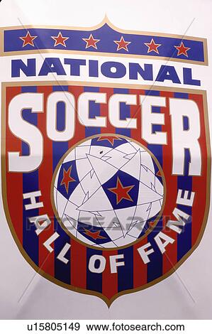 soccer hall of fame, Oneonta, New York, NY, National Soccer Hall of Fame emblem. View Large Photo Image Stock Photo - soccer hall of fame, Oneonta, New York, NY, National Soccer Hall of Fame emblem.. Fotosearch