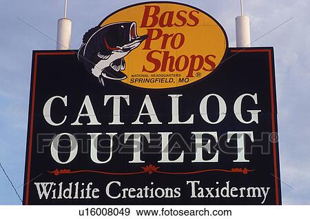 sporting goods, fishing, hunting, Springfield, MO, Missouri, Pro Bass Shops Outdoor World National Headquarters sign, Catalog Outlet, in Springfield. View Large Photo Image Stock Photo - sporting goods, fishing, hunting, Springfield, MO, Missouri, Pro Bass Shops Outdoor World National Headquarters sign, Catalog Outlet, in Springfield.. Fotosearch