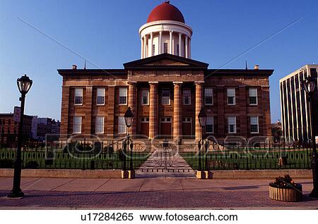 Springfield, Old State Capitol, IL, Illinois View Large Photo Image Stock Photography - Springfield, Old State Capitol, IL, Illinois. Fotosearch
