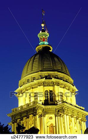 Springfield, State Capitol, capitol, Statehouse, IL, Illinois, The dome of The Illinois State Capitol building is illuminated in the evening in the capital city of Springfield, Illinois. View Large Photo Image Stock Image - Springfield, State Capitol, capitol, Statehouse, IL, Illinois, The dome of The Illinois State Capitol building is illuminated in the evening in the capital city of Springfield, Illinois. . Fotosearch