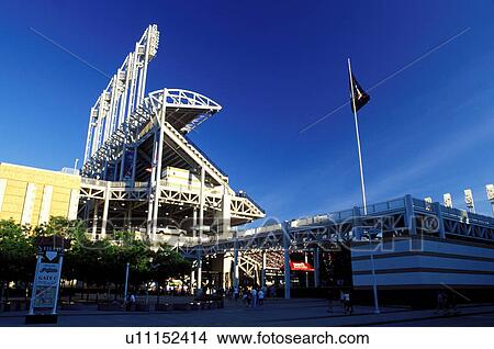 Picture -  stadium, baseball, Cleveland, OH, Ohio, Jacobs Field, Cleveland Indians. Fotosearch