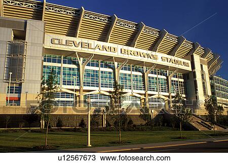 Stock Image -  stadium, football, Cleveland, OH, Ohio, Cleveland Browns Stadium.. Fotosearch