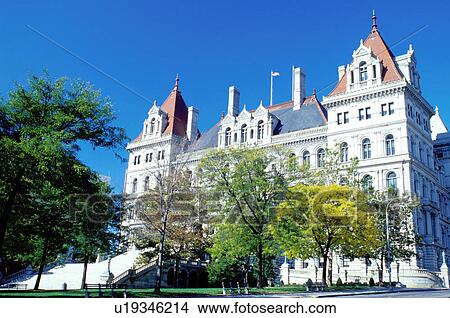 Picture -  State Capitol, Albany, New York, NY, State Capitol in downtown Albany, capital city of New York.. Fotosearch